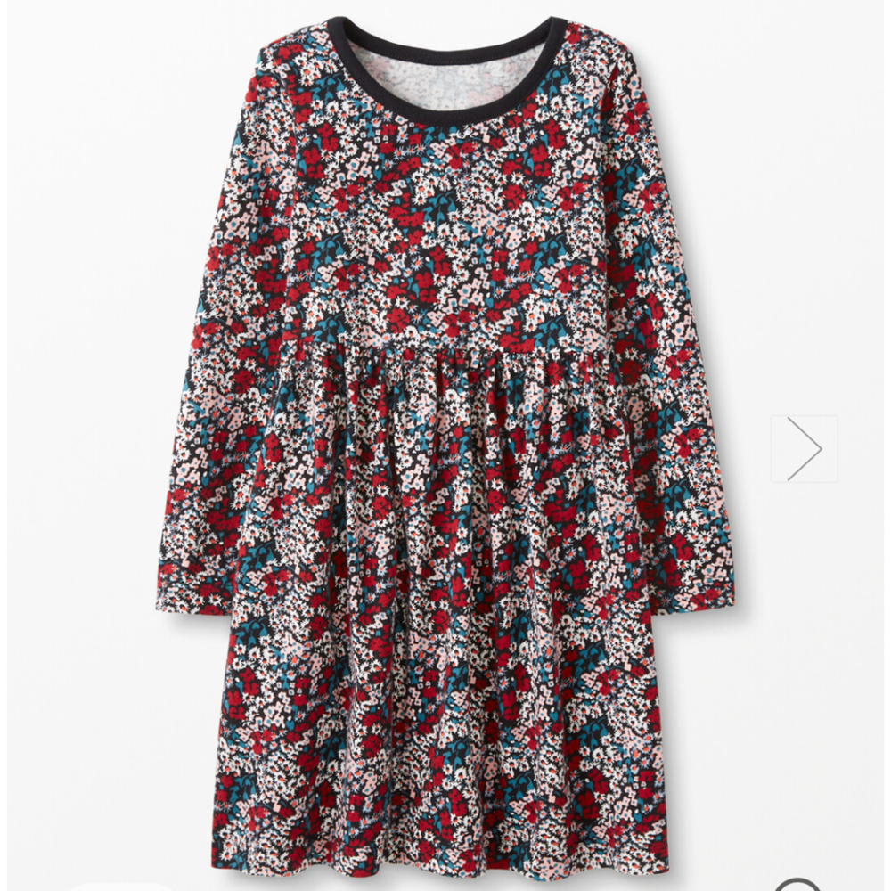 Hanna Andersson Floral Dress 90cm 3T